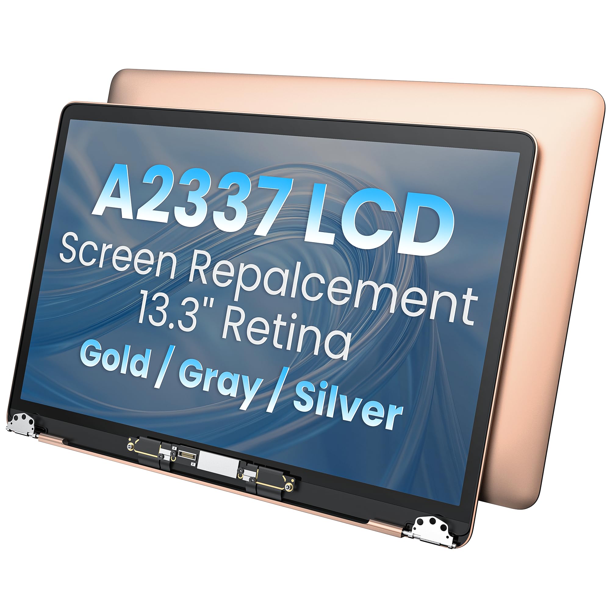 A2337 LCD Screen Display Assembly for MacBook Air 13.3" M1 2020 A2337 EMC 3598 MGN63 MGN93 MGND3 MGN73 MGNA3 MGNE3 Retina 2560x1600 (Rose Gold)
