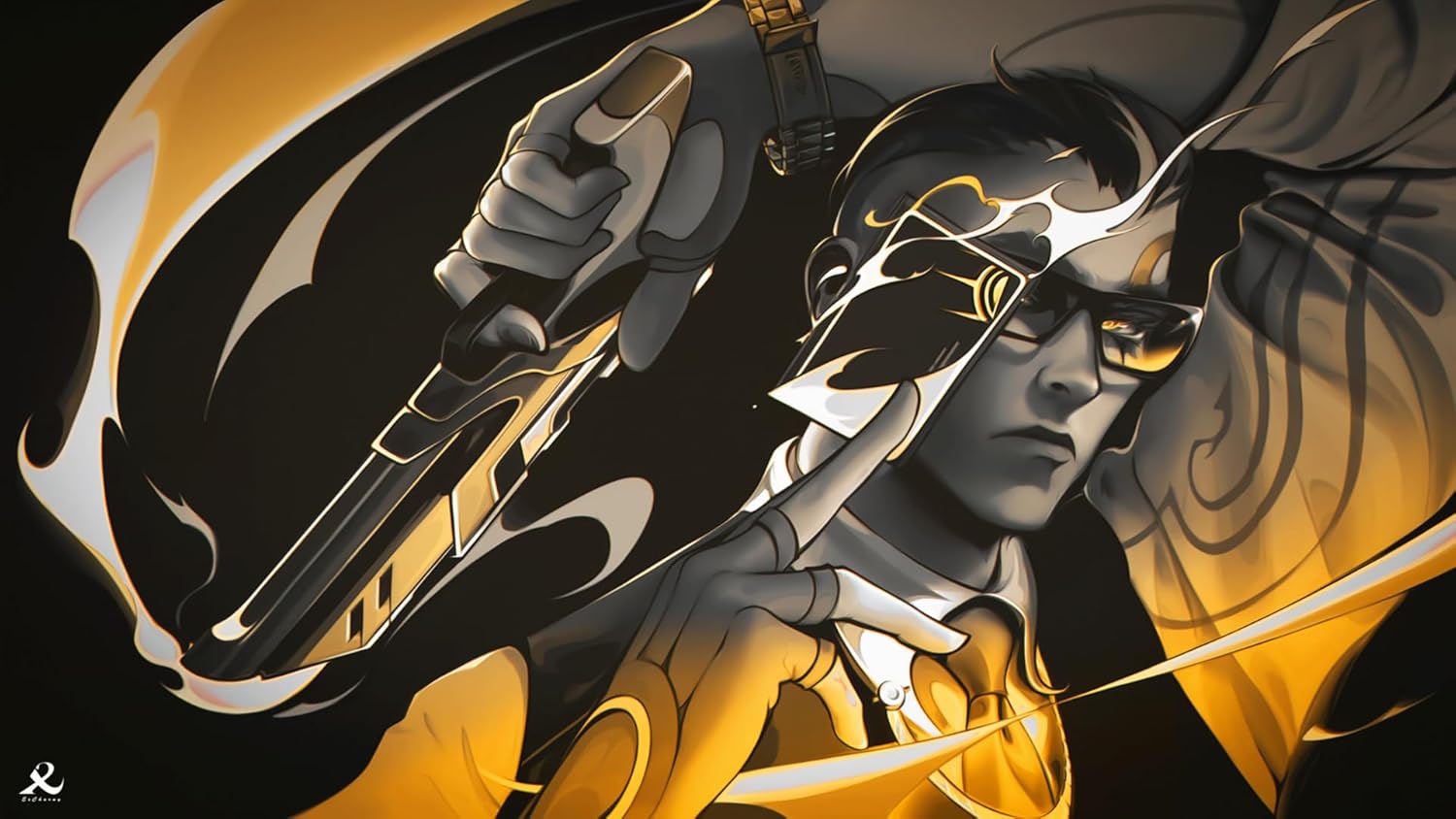 Valorant Gaming Mouse Mat, Large XXL Long Extended Pads, Big Mousepad, Keyboard Mouse Pad, Desk Pad, Home Office Decor, for Computer Pc Laptop (V1) (Chamber)