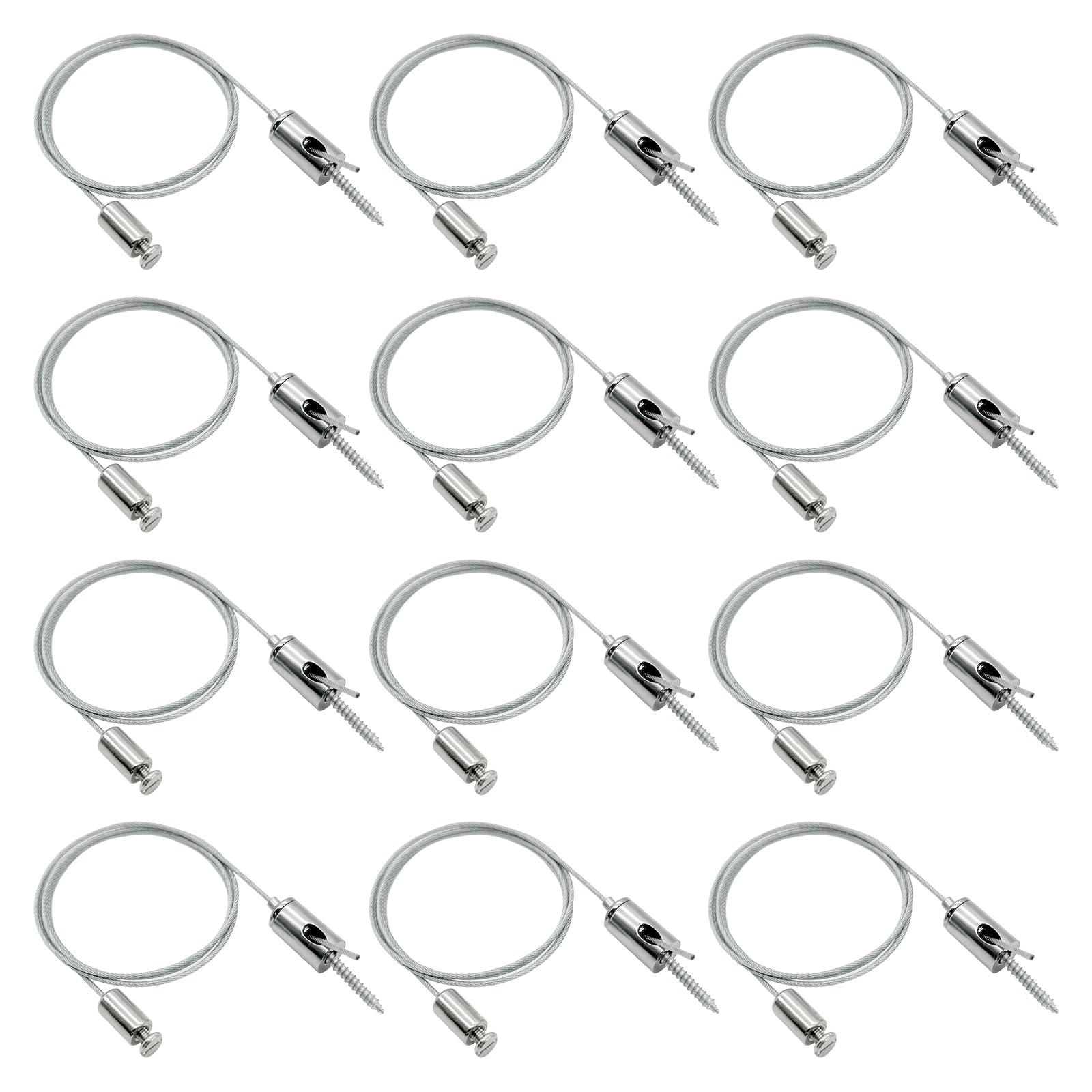 HAMRVL 4 Set Aquarium Light Suspension Cables Kit - Adjustable Steel Hanging Chains 5ft Lighting Fixture Chains,Heavy Duty Stainless Steel Rope for Commercial Aquarium Fish Tank Light LED Panel Light — Amazon image 7