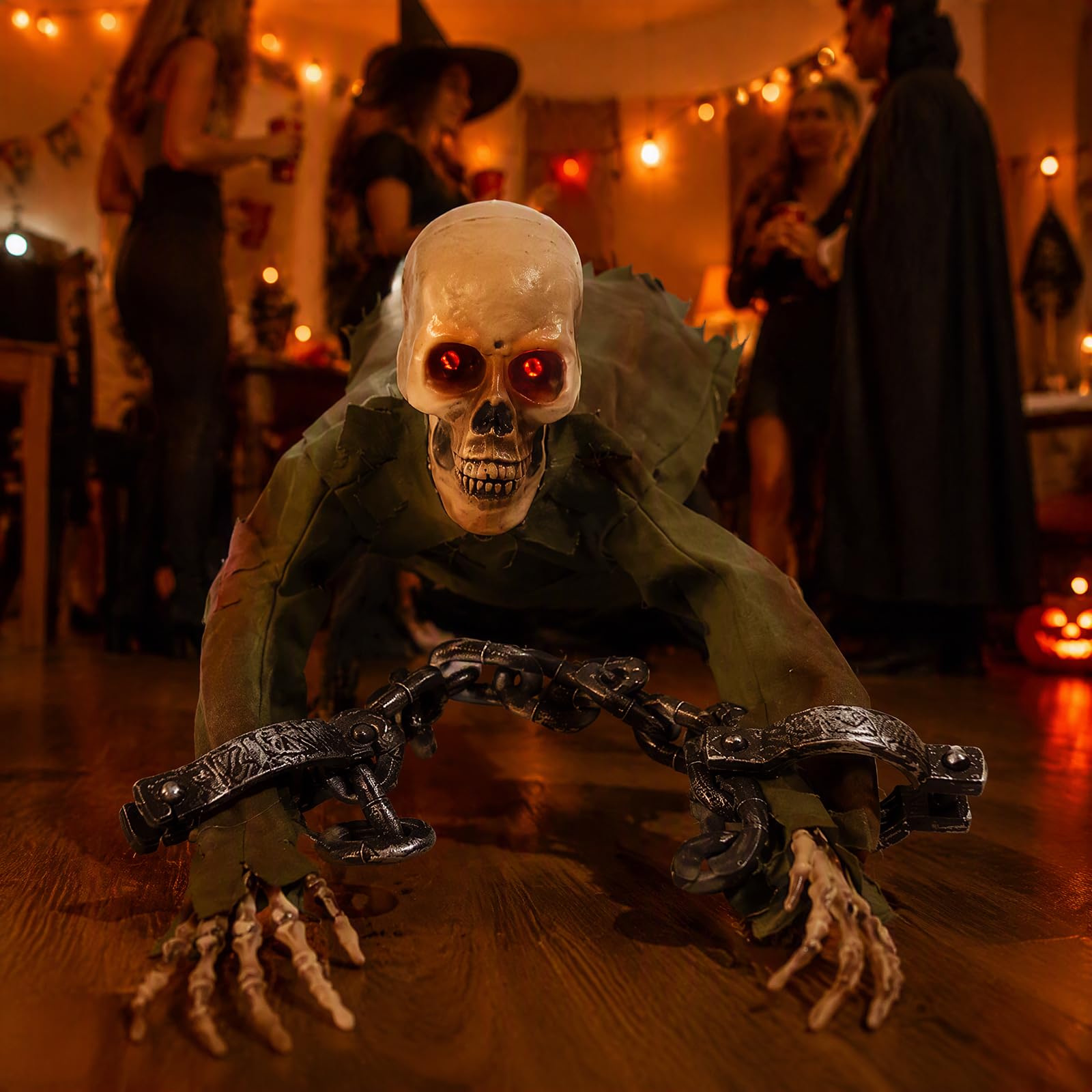 Decoración eléctrica de Halloween con diseño de fantasma zombi