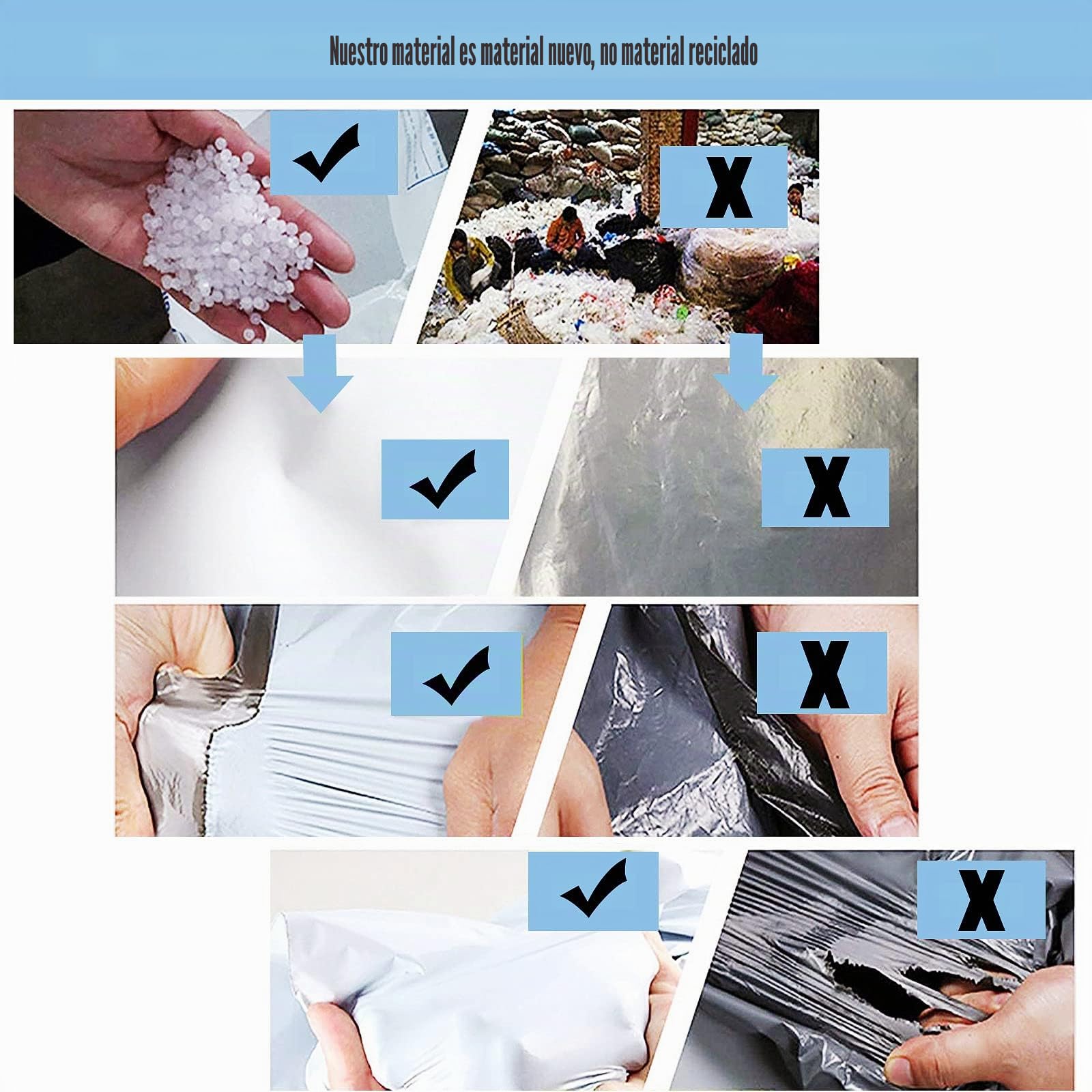 12 piezas Bolsas Envio Vinted Grande,Bolsas para Envíos,Blanco 23“x31” Sobres de Plástico Autoadhesivos Opaco Impermeable,Bolsa de Correo Postal para Embalaje Ropa,Zapatos,Cajas Carton Mudanza