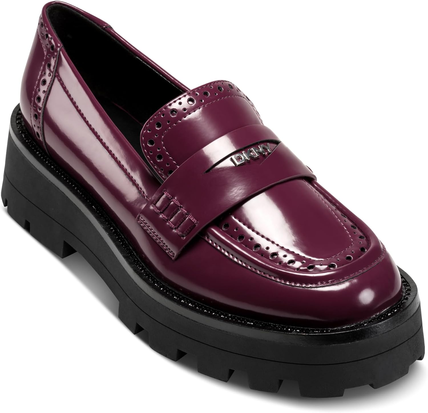 DKNY Womens Sahana Lug Sole Loafer
