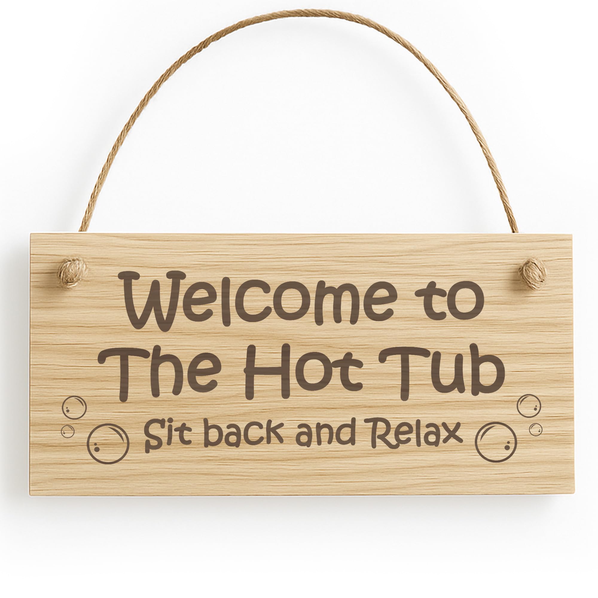 Red Ocean Wooden Engraved Hot Tub Sign For Outside Garden Sign Wall Decor Garden Summerhouse Sign
