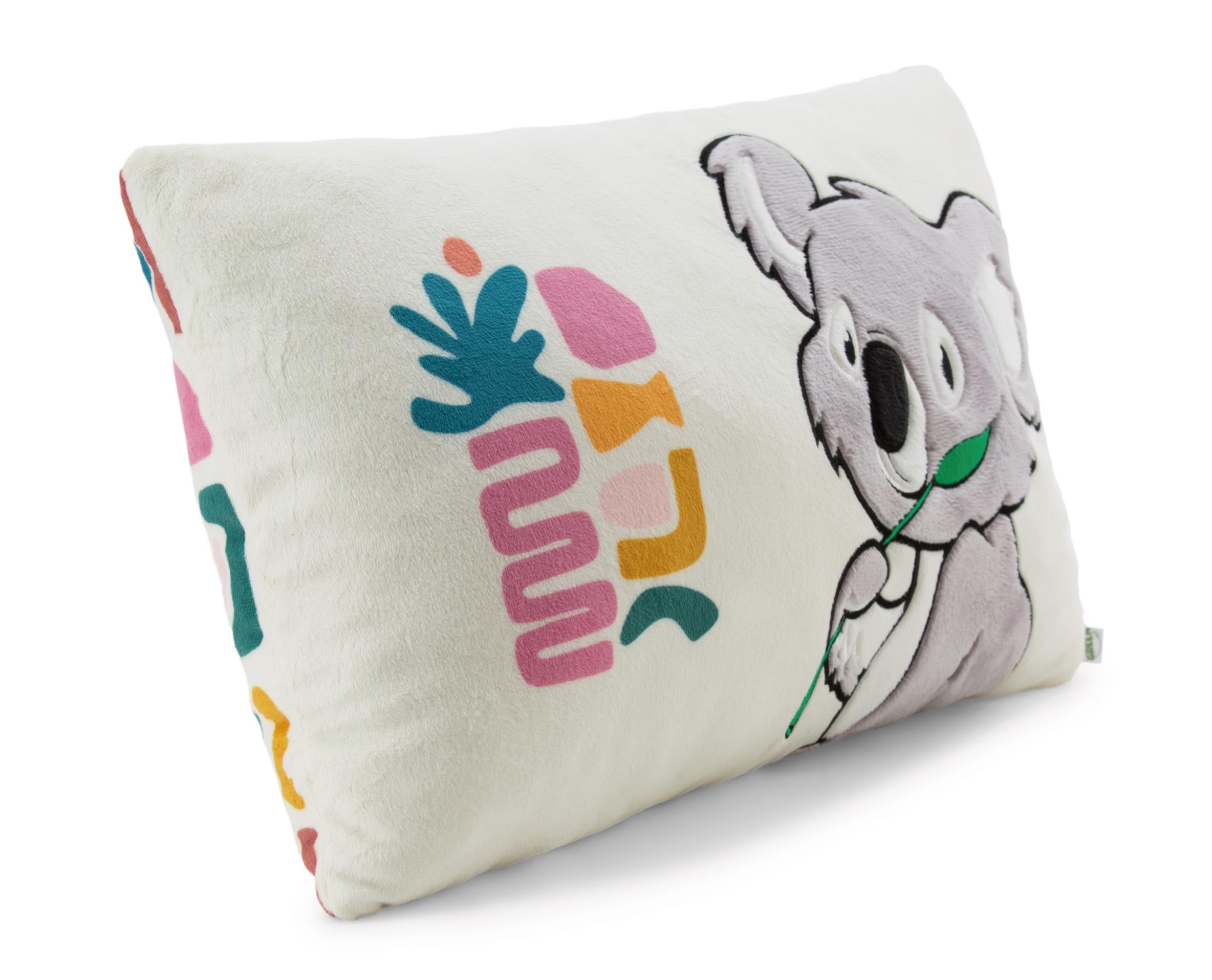Cojín NICI De Leopardo De Las Nieves Eleni Snowbell - 43x25 Cm, Blanco Y Suave, Ideal Para Casa, Guardería O Viaje, Ecológico Y Perfecto Para Regalar