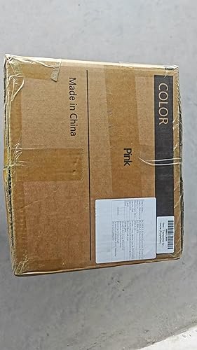 Miniatura 4 de Trampolín para niños, cama elástica ajustable para bebés con aro de baloncesto, 440 libras para interiores y exteriores con recinto (amarillo)