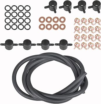 marddpair Fuel Injector Installation Return Line Kit 69120 Replacement for 1983-1988 Ford 6.9L-7.3L