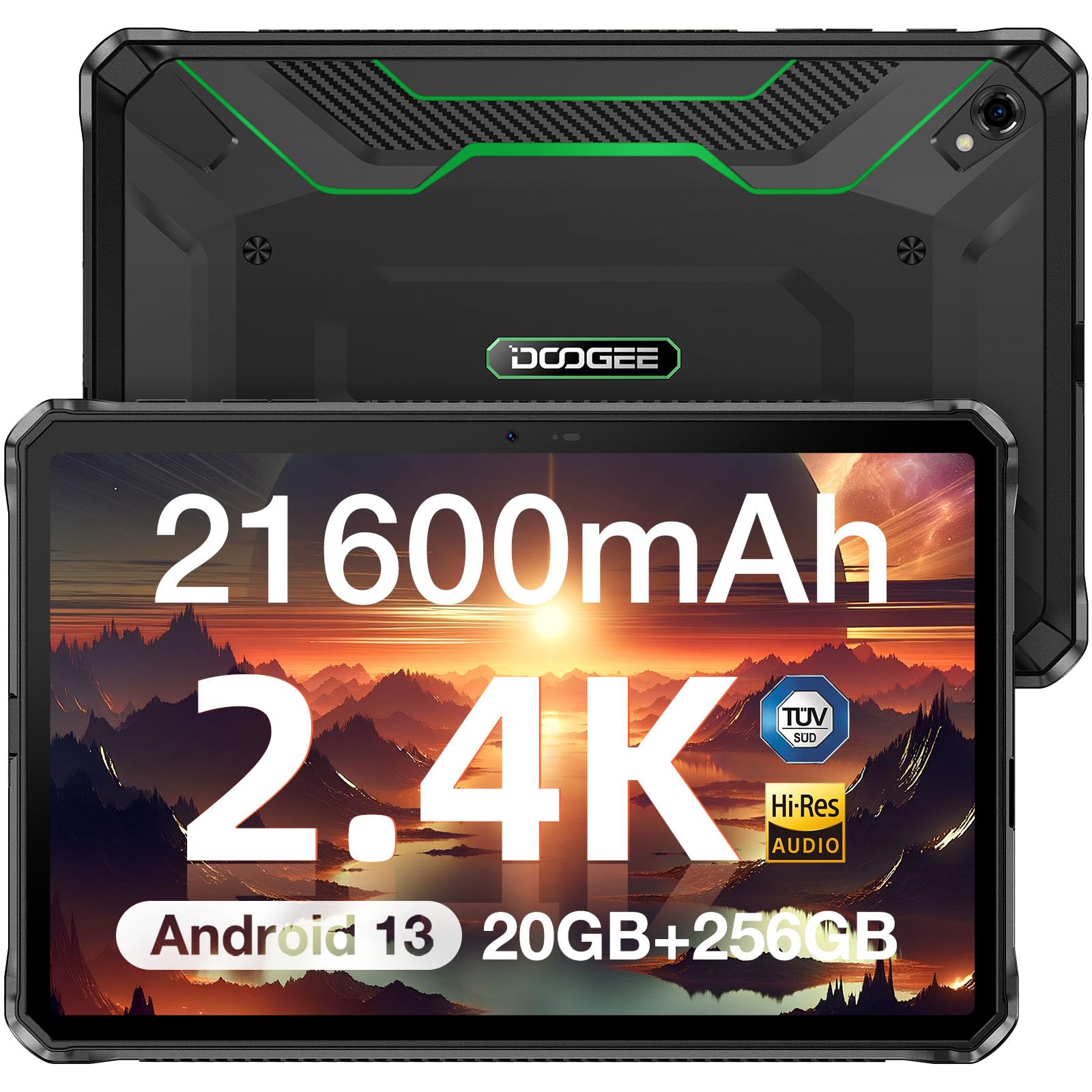 Amazon.com: DOOGEE R20 Tablet resistente, 10.4 pulgadas 2.4K