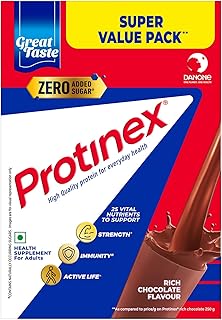 Protinex Tasty Chocolate, 1000G|40% daily protein is when prepared with 200ml milk for strong muscles| high Protein | Zero...