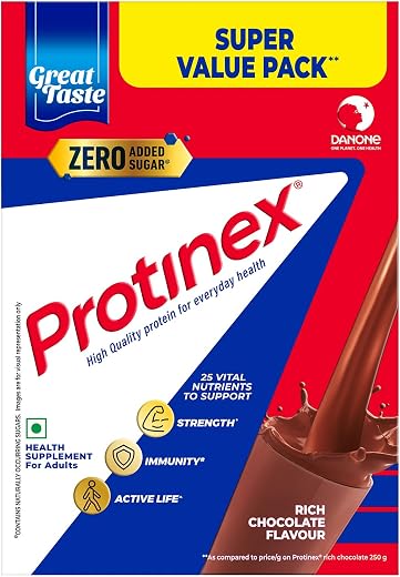 Protinex Rich Chocolate, 1 Kg | Get 40% daily protein requirement for strong muscles when prepared with 200ml milk | High ...