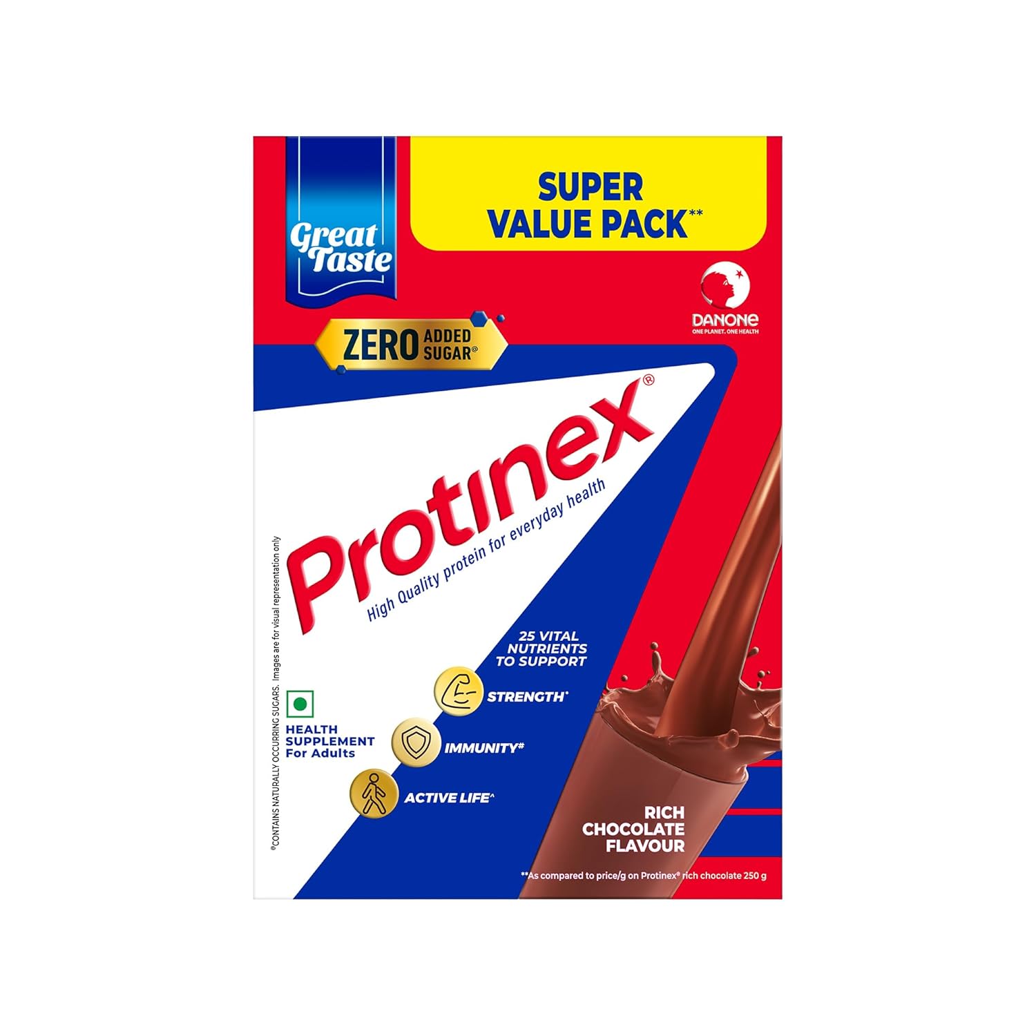 Protinex Tasty Chocolate, 1000G|40% daily protein is when prepared with 200ml milk for strong muscles| high Protein | Zero added sugar| Nutrional drink for men, women