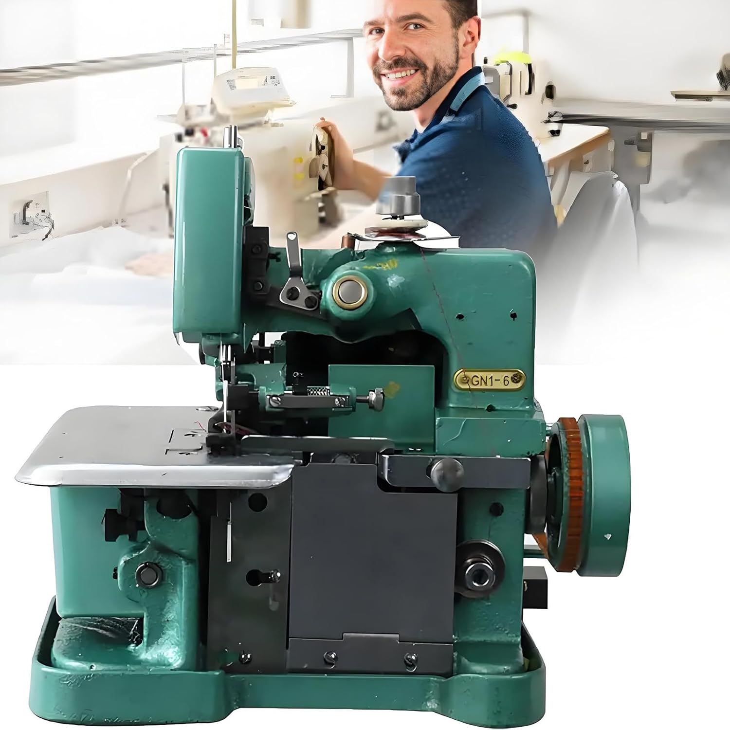 Overlock Sewing Machine, Sergers & Overlock Machines with 3 Stitch Capability, Adjustable Stitch Length & 3000 Stitches Per Minute, Durable Metal Frame, for Hemming and Sewing