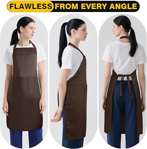 Miniatura 7 de BeautyWill Delantal personalizado personalizado para hombres y mujeres, delantales de cocina personalizados con bolsillos, nombre, texto, logotipo,