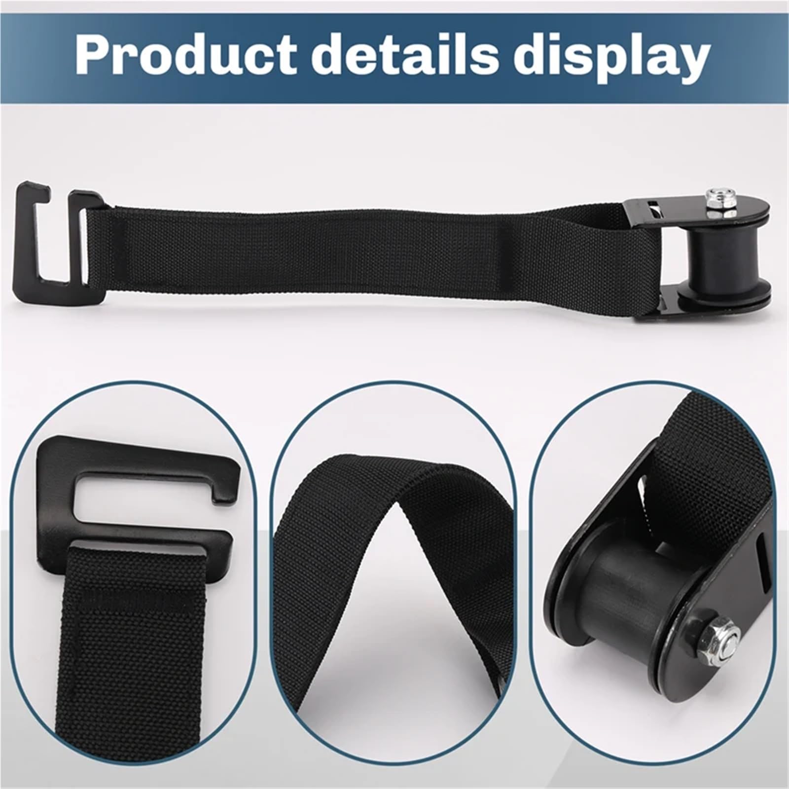 Edelstahl Flaschenzugrolle Hebeseil-Riemenscheibe, Lagerblock, Riemenscheibe, tragbar, robust, stumm, Roller, Fitnessstudio, Trainingsgeräte Flaschenzug(Black Webbing)