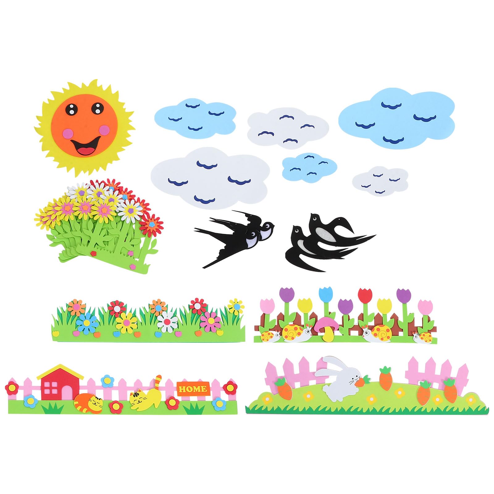 Tableau Feutrine Ornements Muraux DIY pour Rompre la Monotonie des Classes