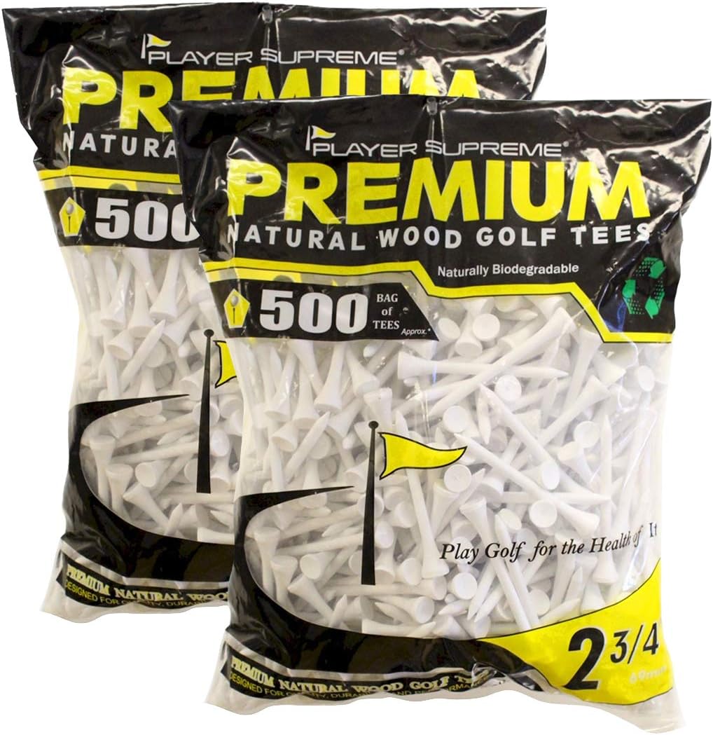 1000-2 3/4" One-Piece Seamless Golf Tees by JP Lann