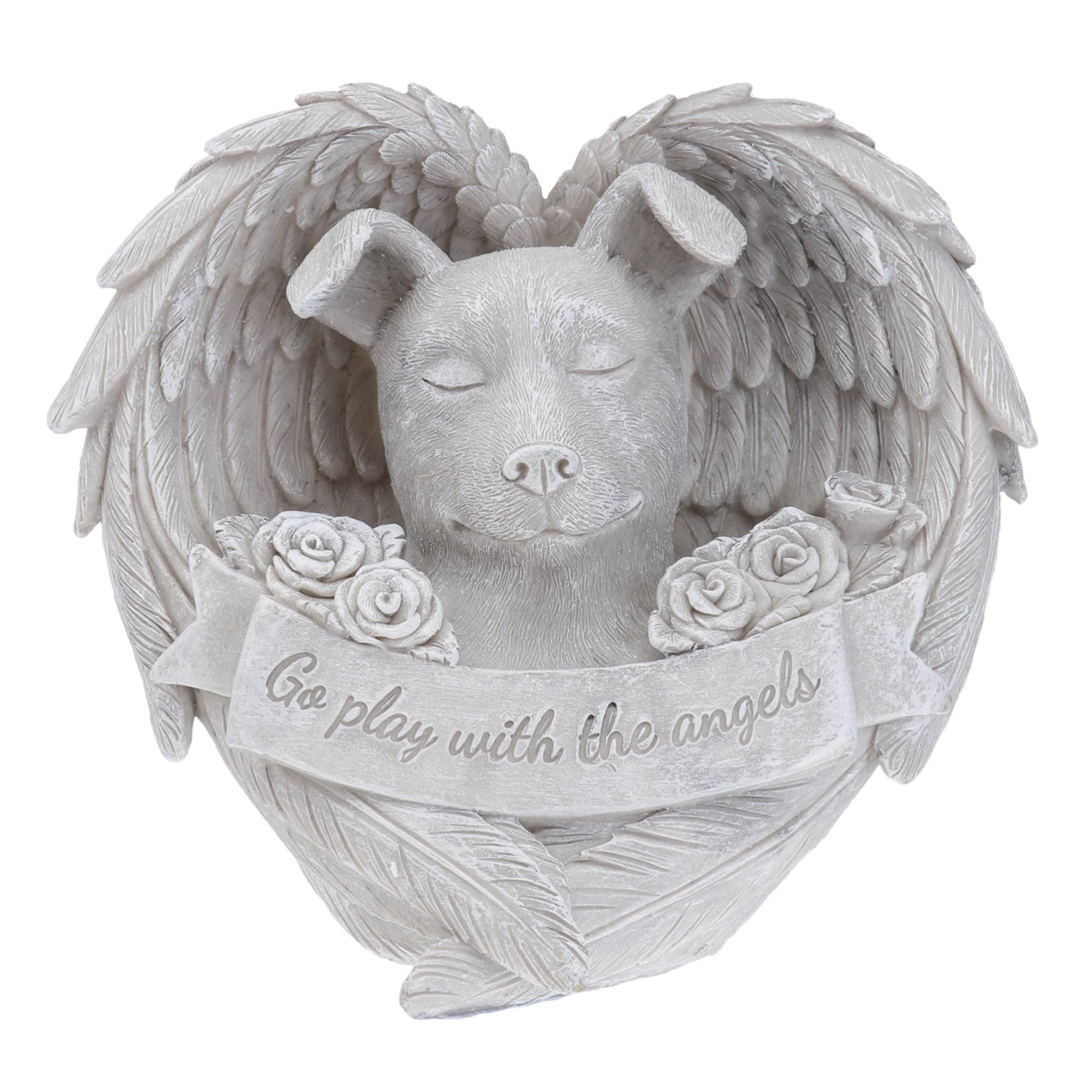 Statue d'ange en résine pour chien tombe commémorative jardin