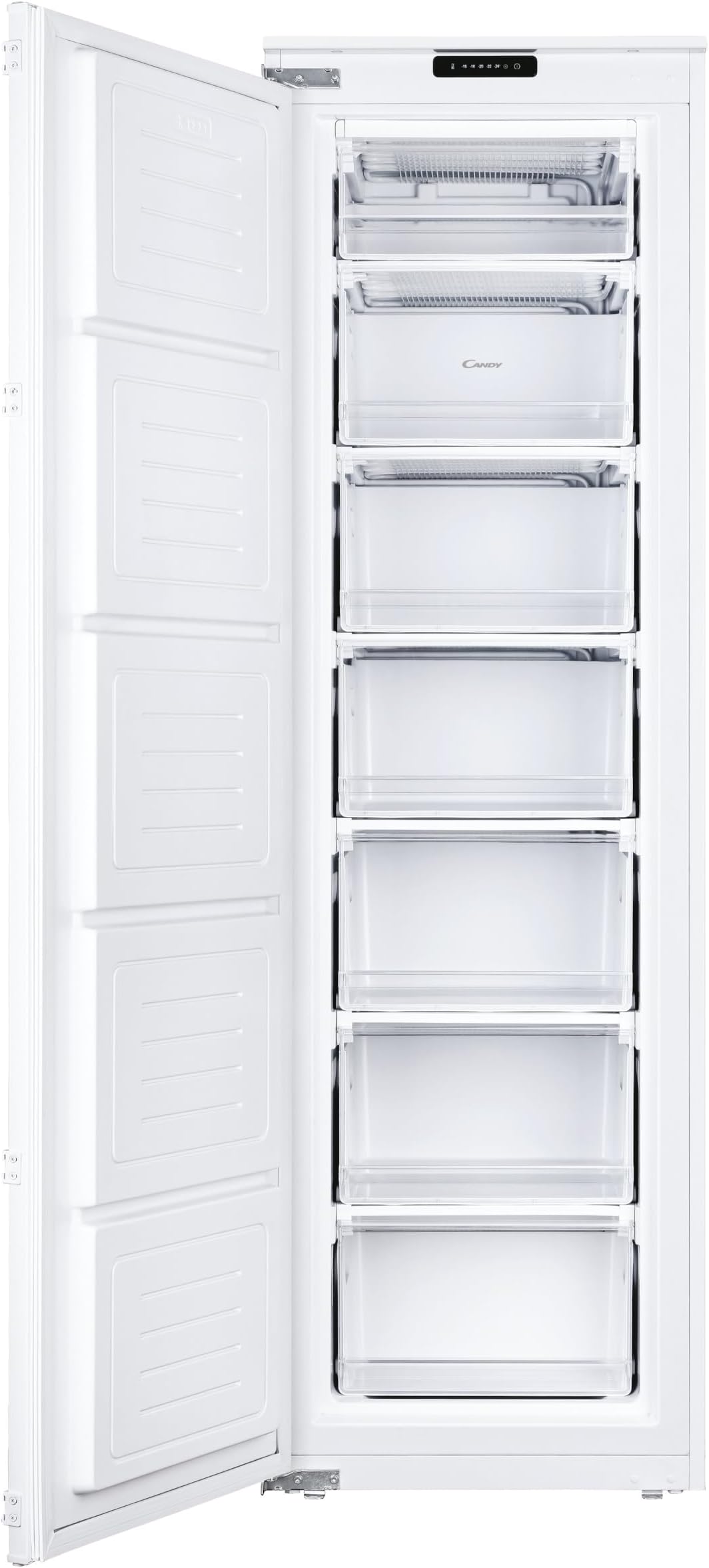 CUS518EWK Integrated Upright Freezer 204L Total Capacity, White, E Rated