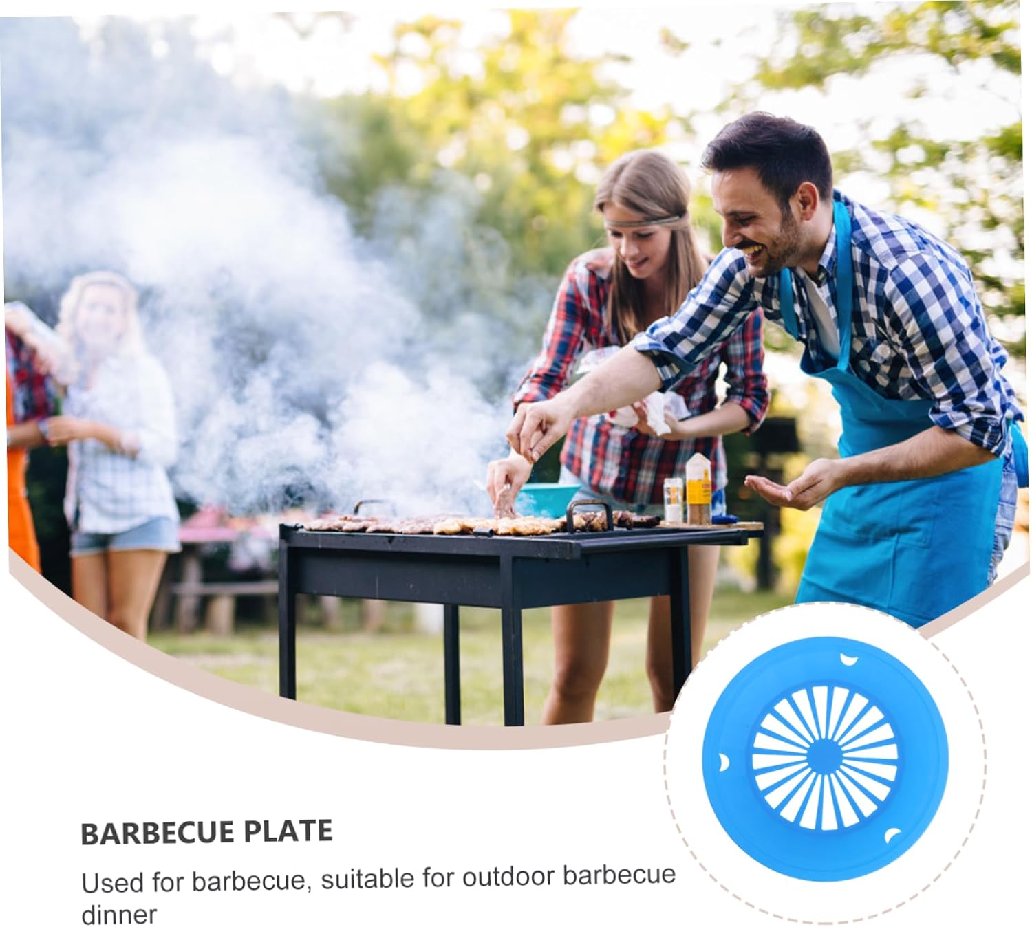 Bbq Paper Plate Holder 10pcs Plastic Support for Parties