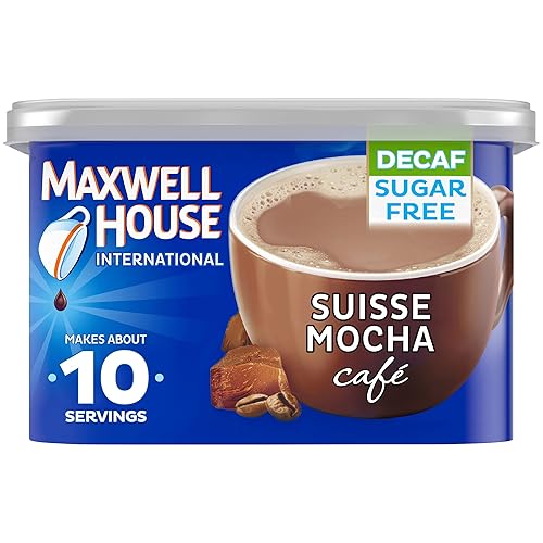 Vista 65 de Maxwell House International - Mezcla de café instantáneo de vainilla y caramelo con un estilo de cafetería (recipiente de 8.7 onzas)