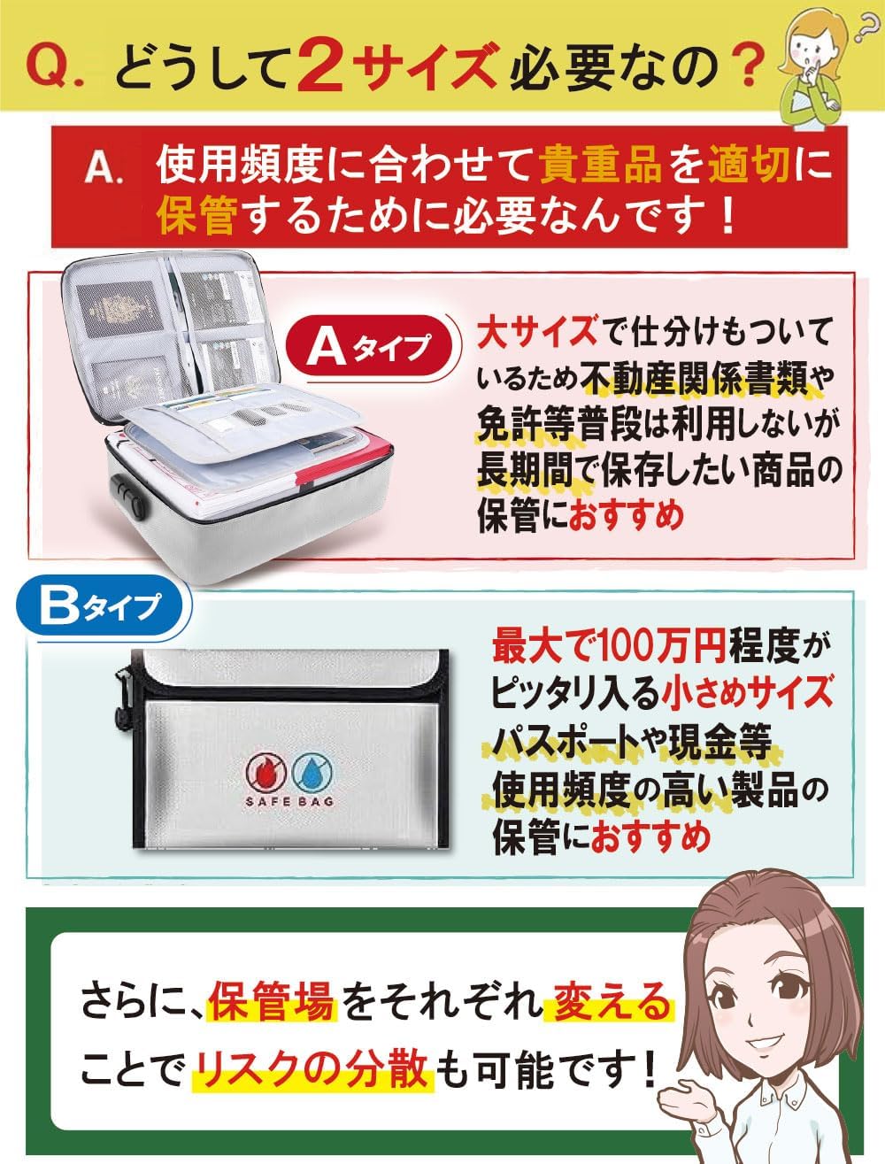 Amazon.co.jp: KAIRYAL 耐火バッグ 耐火ケース 防火袋 耐火金庫 防火