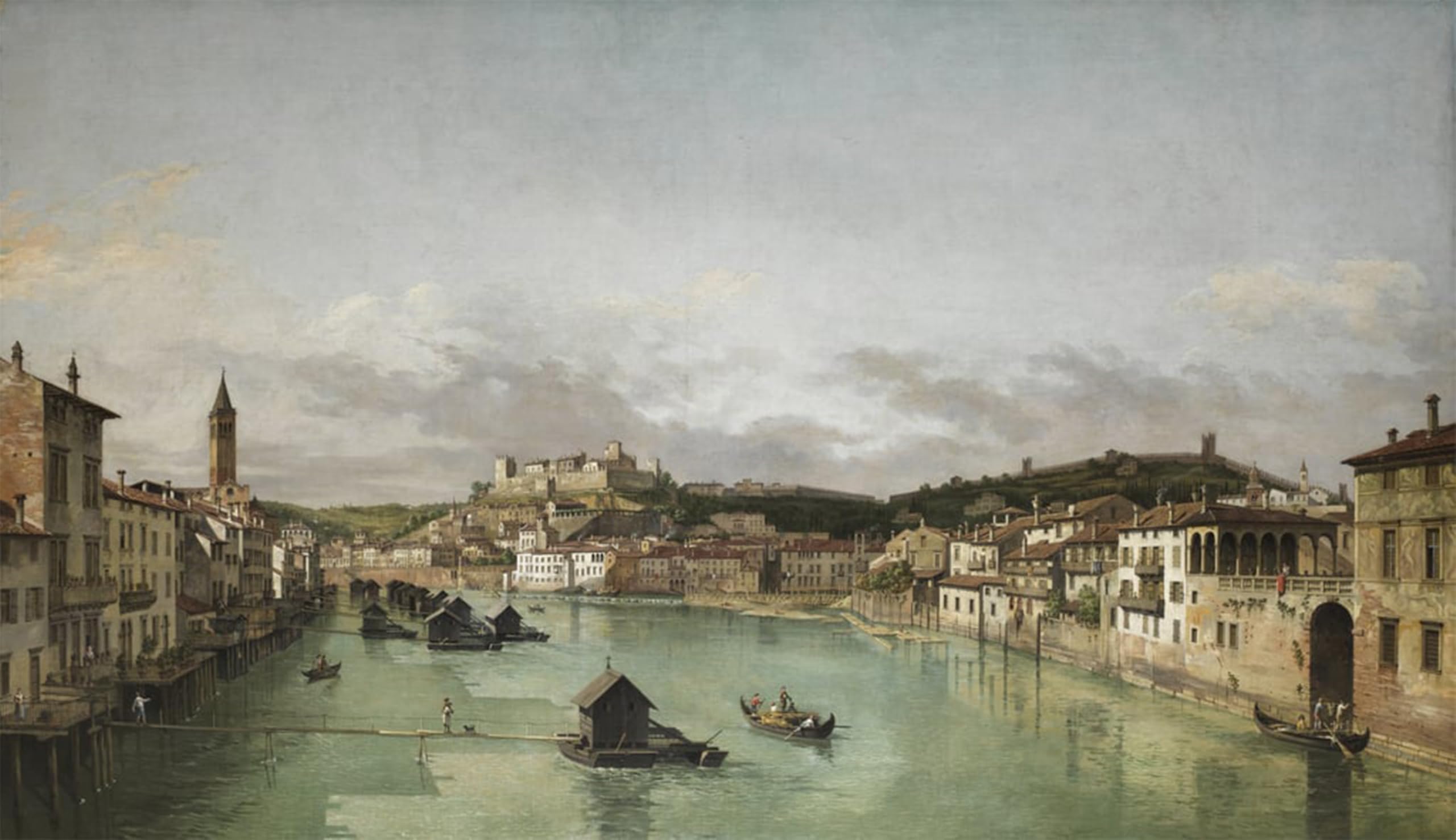 ARTXLXXBN Famous Prints Artwork Pictures Poster Painting Art View of Verona by William Marlow Artwork Landscape Pictures for Home Decor 60x90cm