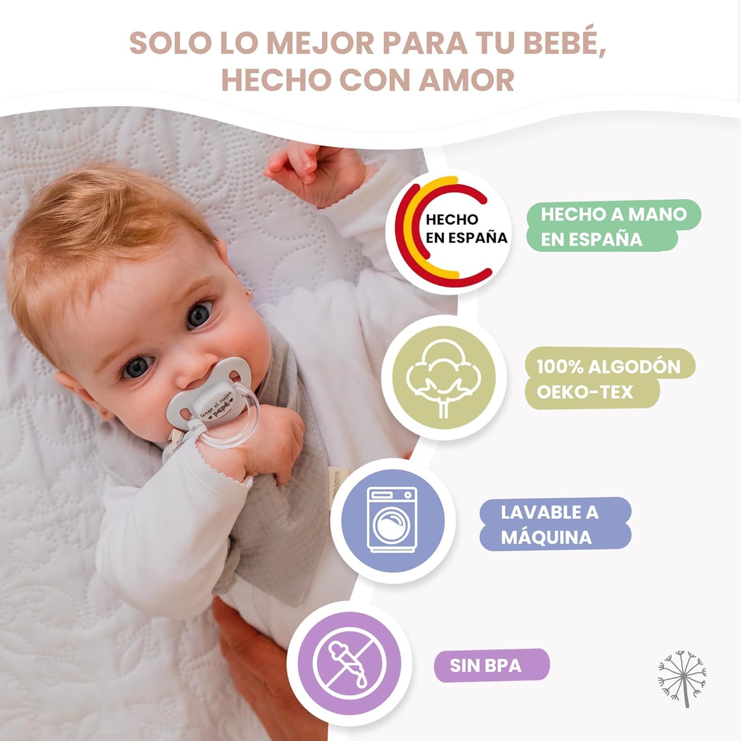 MIMUSELINA Canastilla Pack Regalo Recien Nacido Niña o Niño | Cestas Bebe para Hospital o Baby Shower | Canastilla Bebe Recien Nacido Disponible en Diferentes Tamaños | XL, Tibet