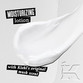 Kiehl's Original Musk Scented Body Lotion, Lightweight Moisturizer for Body, Leaves Skin Silky Smooth, Absorbs Quickly, with Apricot & Sesame Seed Oil to Soften Skin, Unisex Scent - 8.4 fl oz