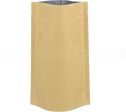 Miniatura 2 de CleverDelights Bolsas de pie Kraft - 8oz - Paquete de 100 - 6" x 9" x 3"