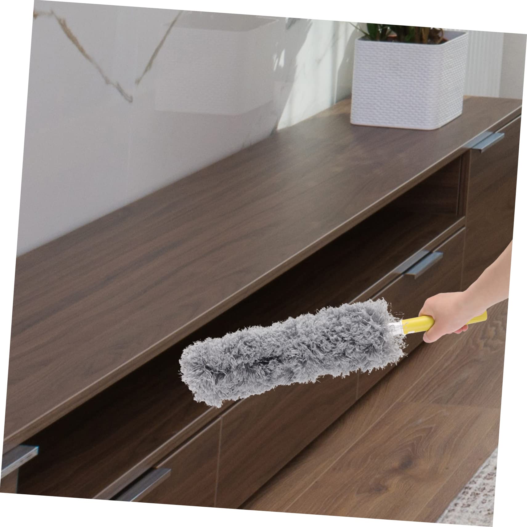 Plumero Techo Limpia Polvo Limpiacristales Herramienta Hogar Mango Extensible