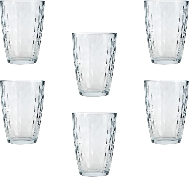 Highball Cocktail Tumbler Glasses. (Pack of 6) (415 ml/cc)