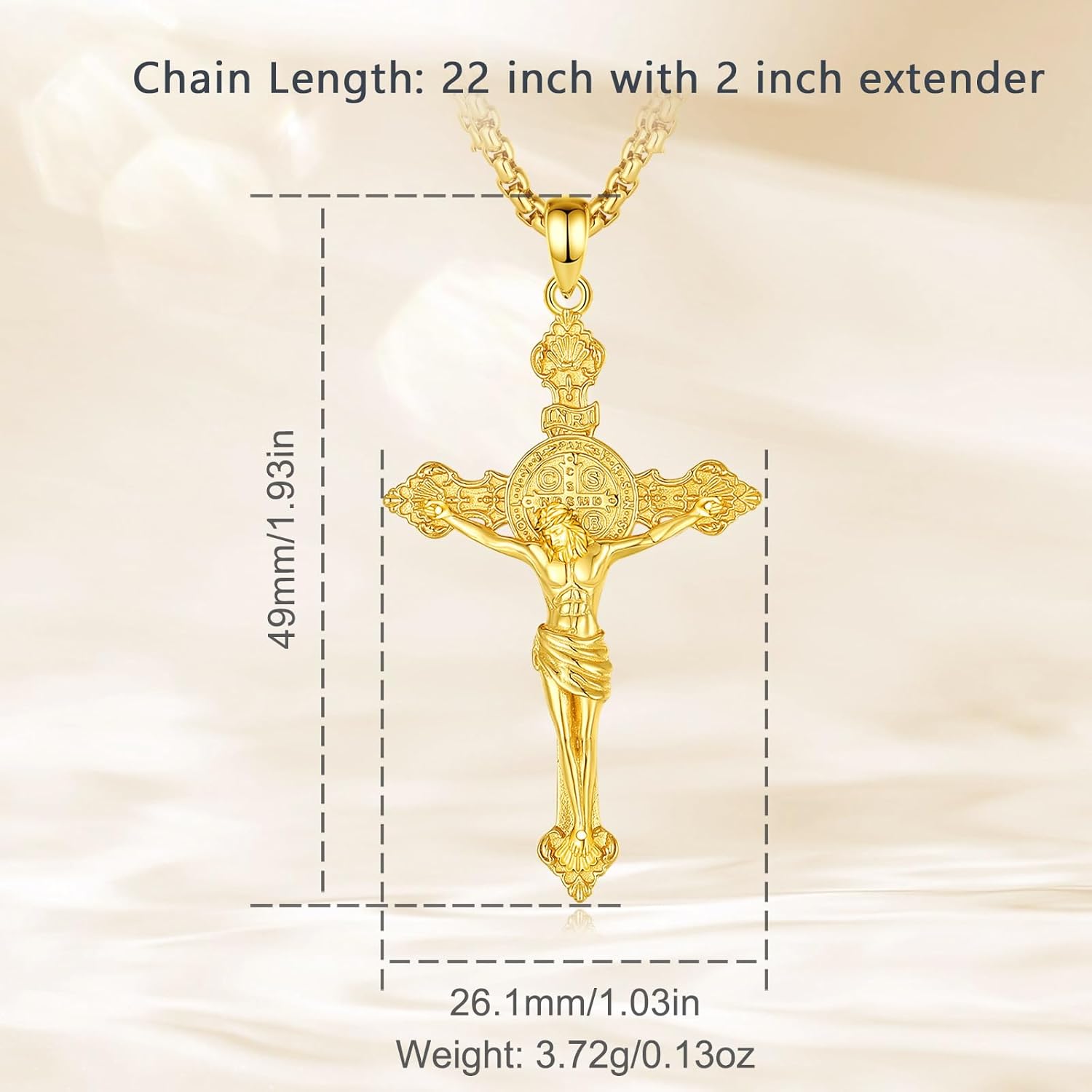 INFUSEU Faith-Inspired Christian Catholic Saint Necklaces Religious Protection Gifts for Women - Image 5