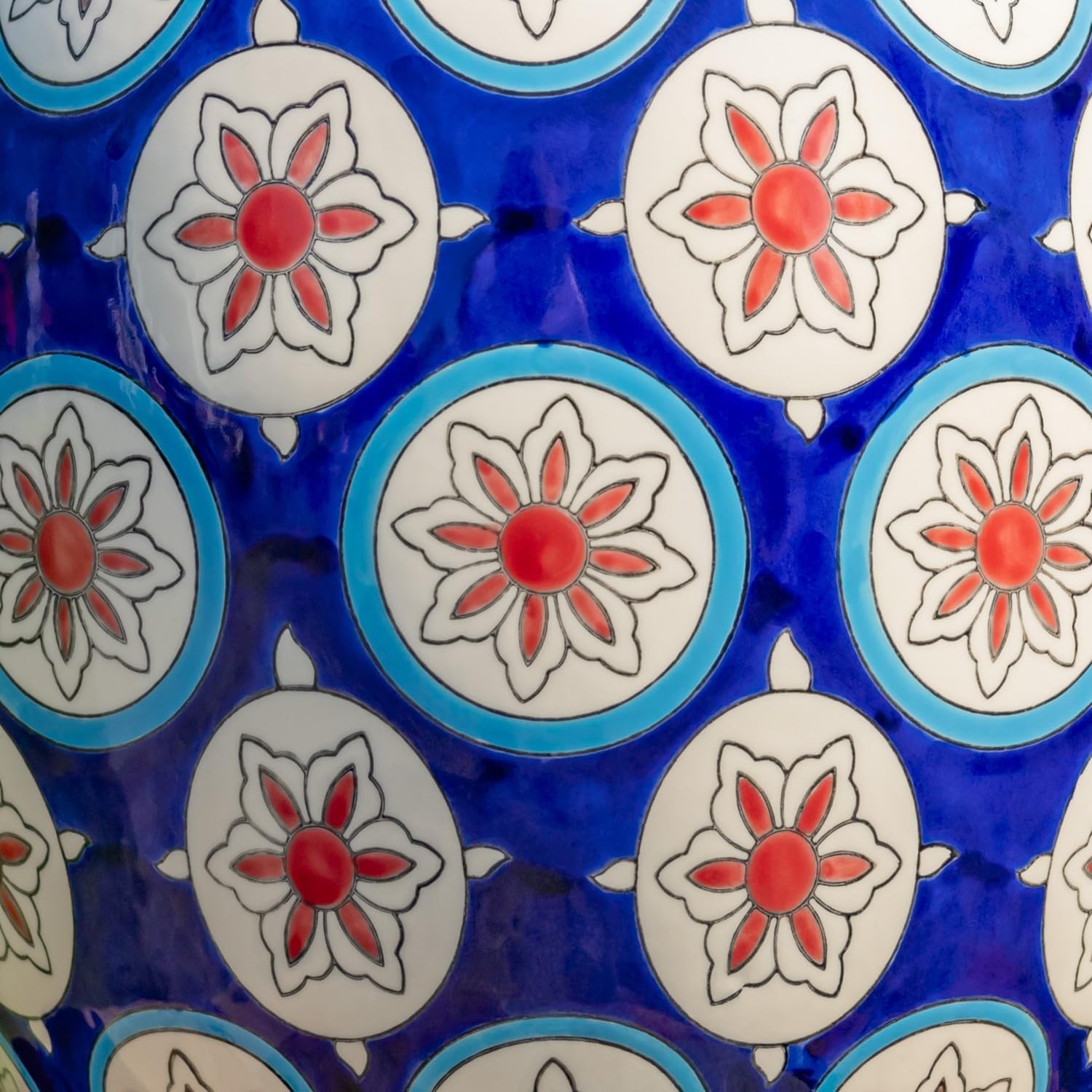 Zaer Ltd. 17.75" Tall Ceramic Stoneware Stools in Multi Color Options (Cadence)