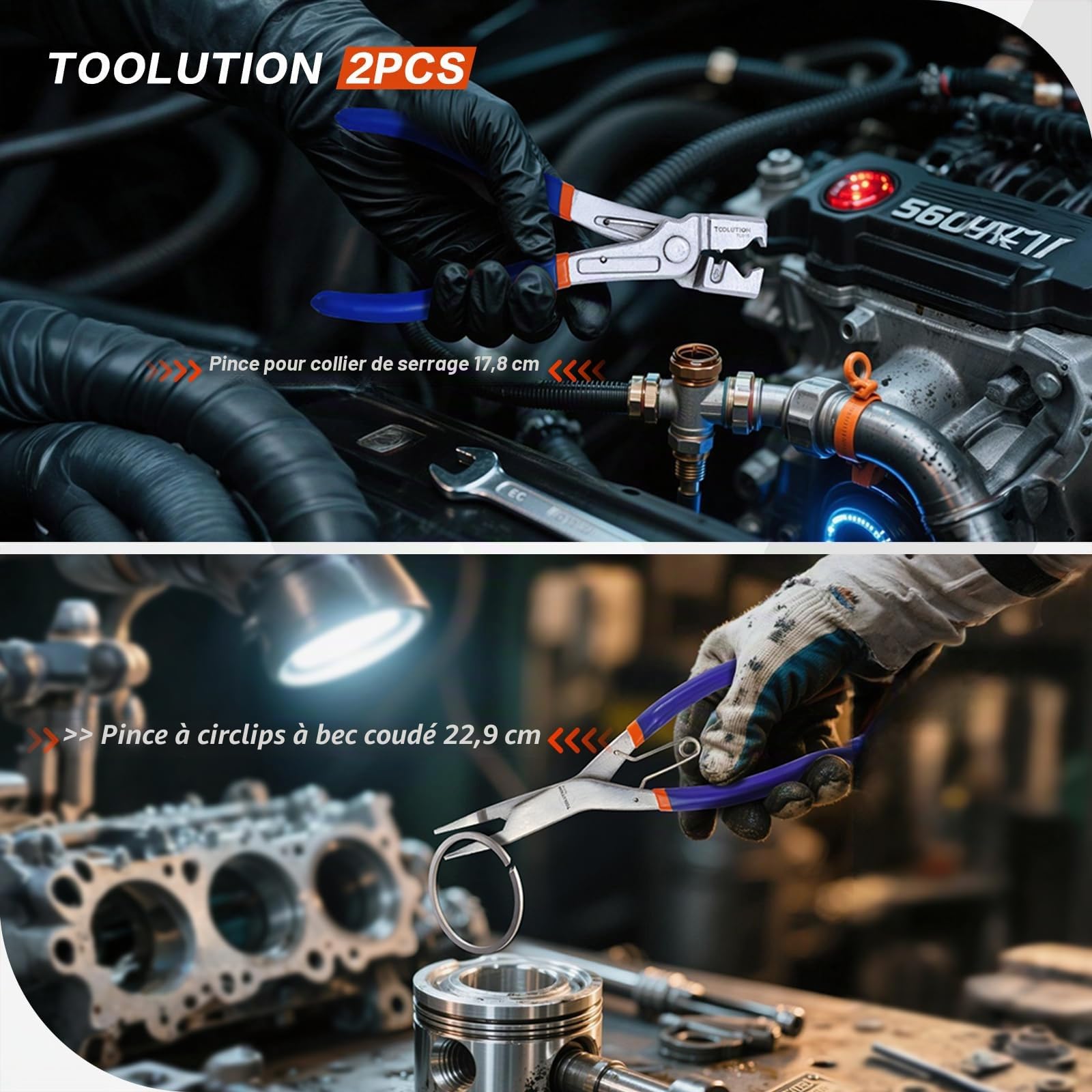 Kit 5 Pièces Pinces de Déconnexion Carburant Colliers Auto