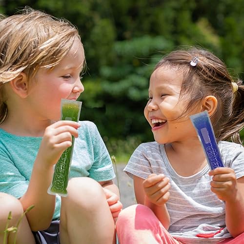 Miniatura 5 de Freeze Up 100 bolsas desechables con cremallera para moldes de paletas de hielo con embudo  Snacks caseros divertidos y saludables para congelar