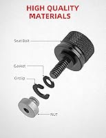 Vista 3 de Amazicha Kit de montaje de tuerca de tornillo de acero inoxidable negro compatible con Harley Davidson Touring Sportster Softail Dyna 1996-2025