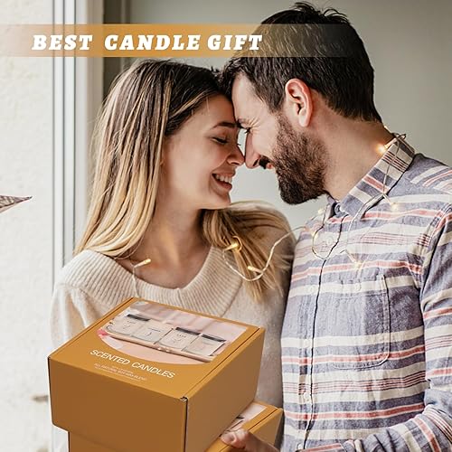 Miniatura 4 de Paquete de 4 velas aromáticas para el hogar, juego de velas de larga duración de 28 onzas y 200 horas, velas de salvia para limpiar la casa y velas