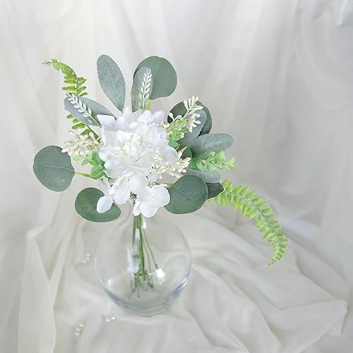 Miniatura 9 de YXZZWL Juego de cajas de tallos de vegetación artificial, 65 piezas con 7 tipos de ramas de vegetación sintética, eucalipto falso para bodas, ramos