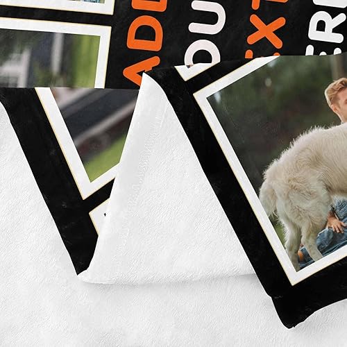Miniatura 5 de Artsadd Manta personalizada con múltiples fotos, regalo de Navidad y cumpleaños para adultos, mujeres y hombres, mantas personalizadas con fotos