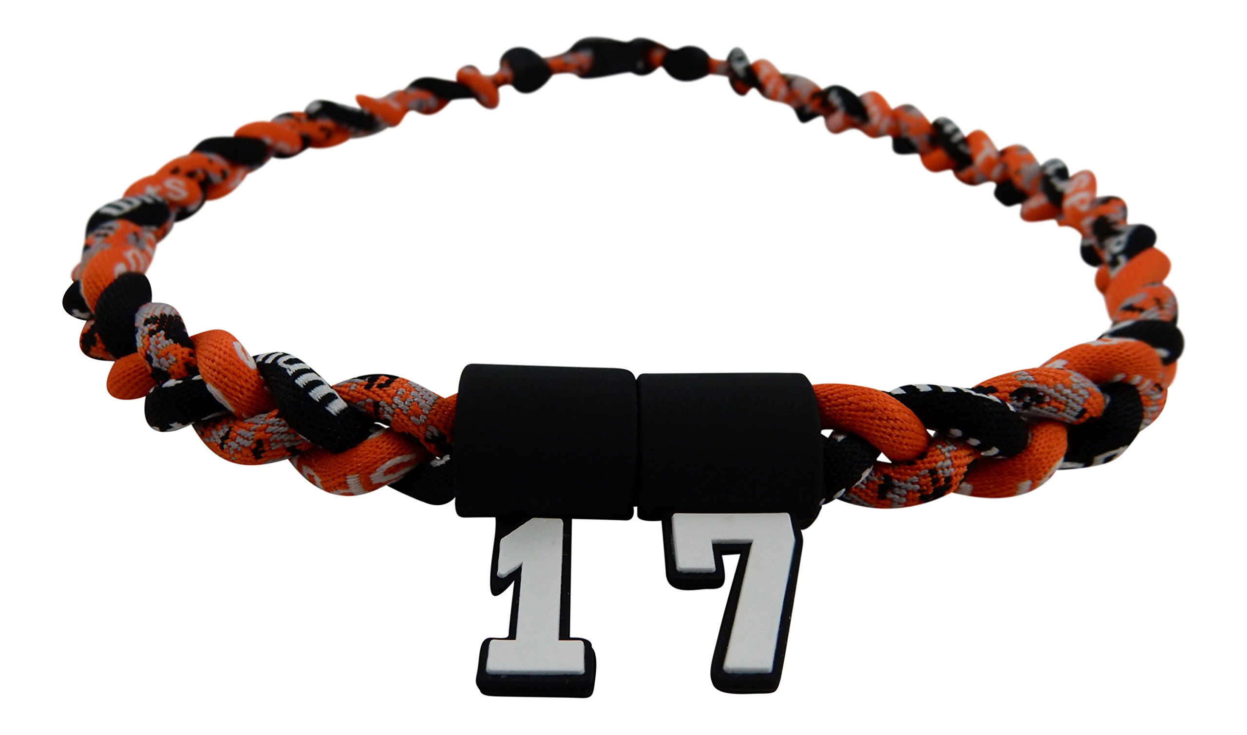 Sports Farm Custom Number & Letters - 20" Orange Digital Camo Black Tornado Necklace