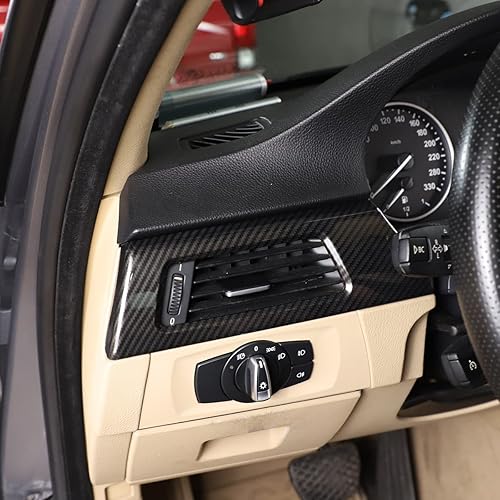 Miniatura 5 de YIWANG Calcomanías de fibra de carbono para el interior del tablero de instrumentos para BMW Serie 3 E90 2005-2012 LHD Auto Accesorios