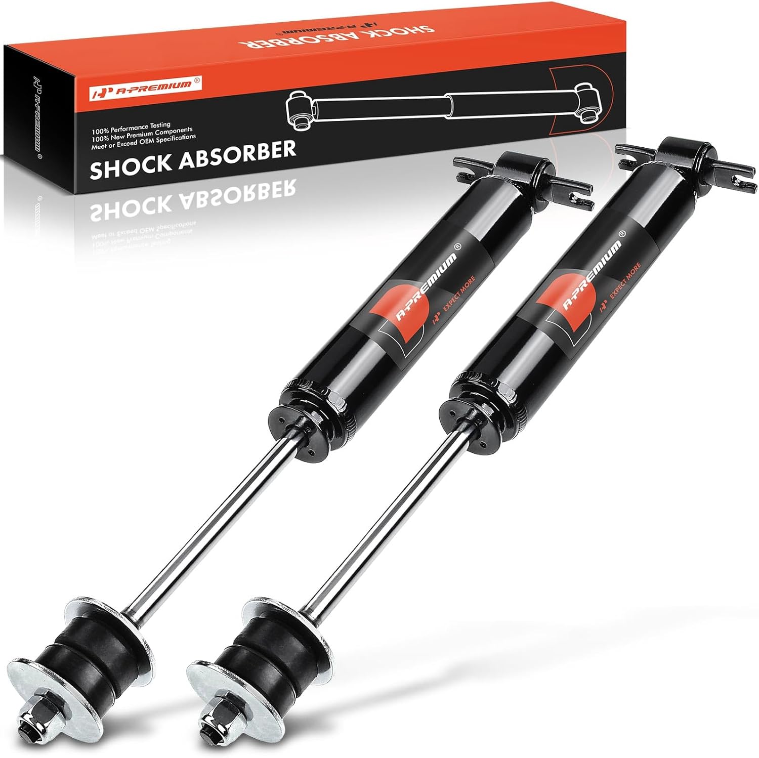 A-Premium Front Shock Compatible with [RWD] Dodge Ram 1500 2006-2008, Ram 2500 2003-2010, Ram 3500 2003-2010 & Ram 2500 2011-2013, 3500 2011-2012 - 2x Replacement Suspension Shock Absorber Strut