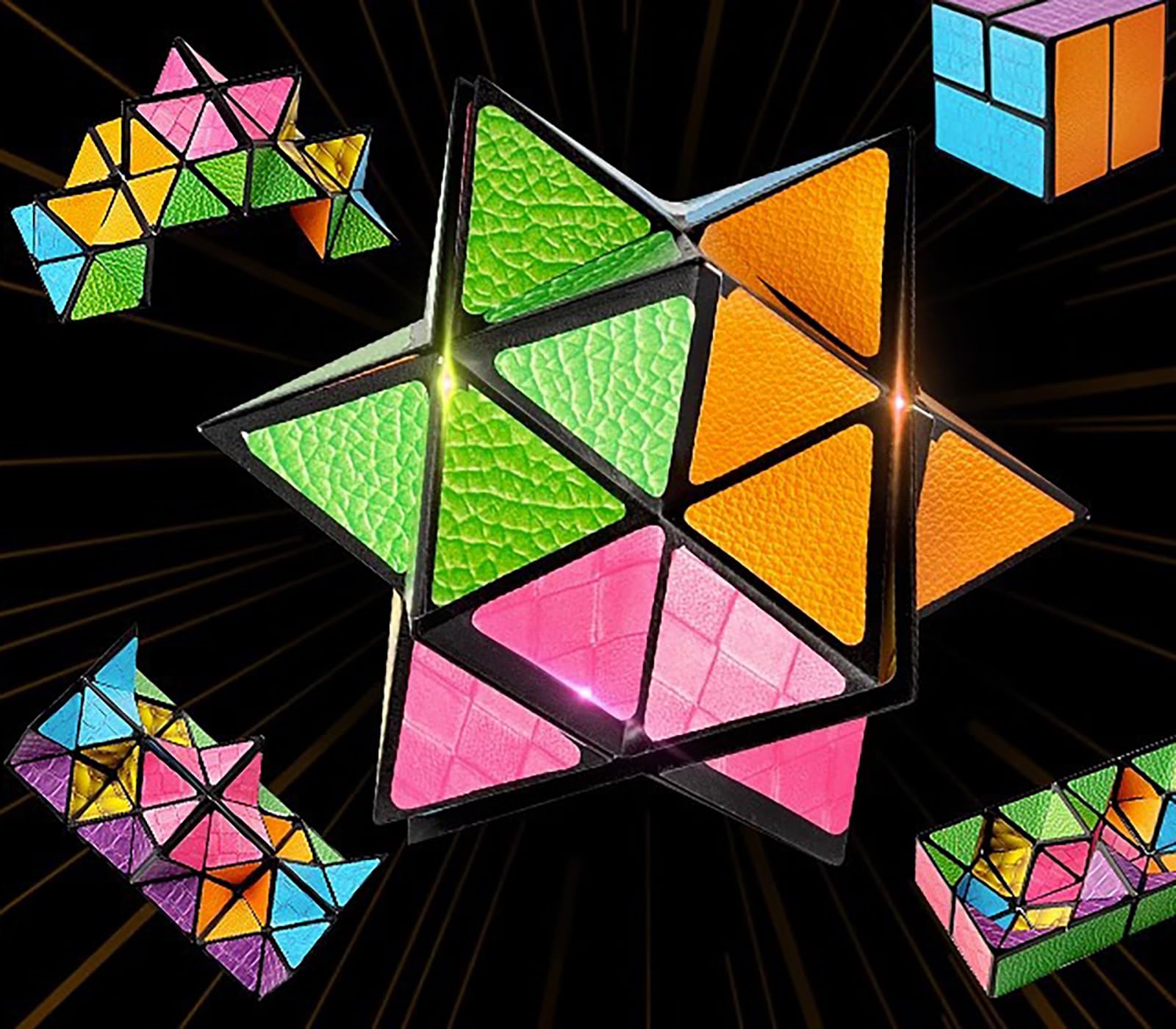 Amazon.com: Magic Cube 2 in 1 Set Puzzle Brain Teasers Toy