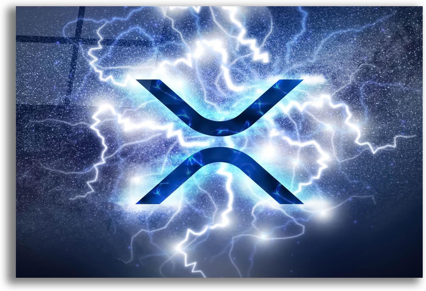 Epic Art 'Crypto Eclipse Xrp' by Epic Portfolio, Acrylic Glass Wall Art, 16"x12"
