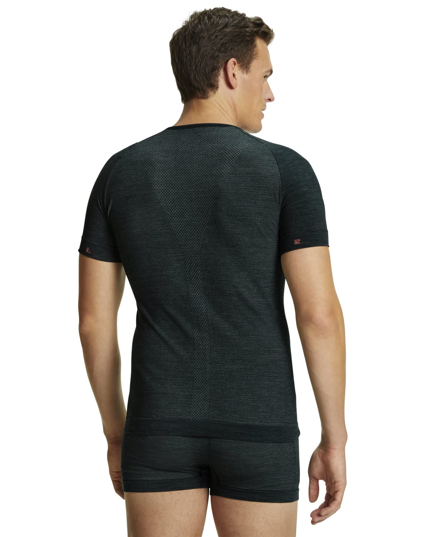 FALKE Herren Funktionsshirt Wool Tech. Light, Funktionsmaterial Wolle, 1 Stück, Grün (Holly 7385)