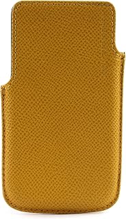 Design French Classic 2.0 4090001025 - Funda de carné de Cuero Unisex, Color Amarillo, Talla 8x13x1 cm