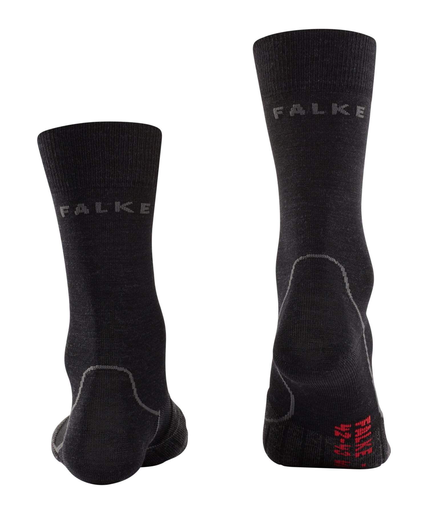 FALKE mixte BC Warm chaussettes de cyclisme thermiques milieu de pied et talon non-renforcés contact direct respirantes régulation climatique anti-odeur laine fil fonctionnel 1 paire