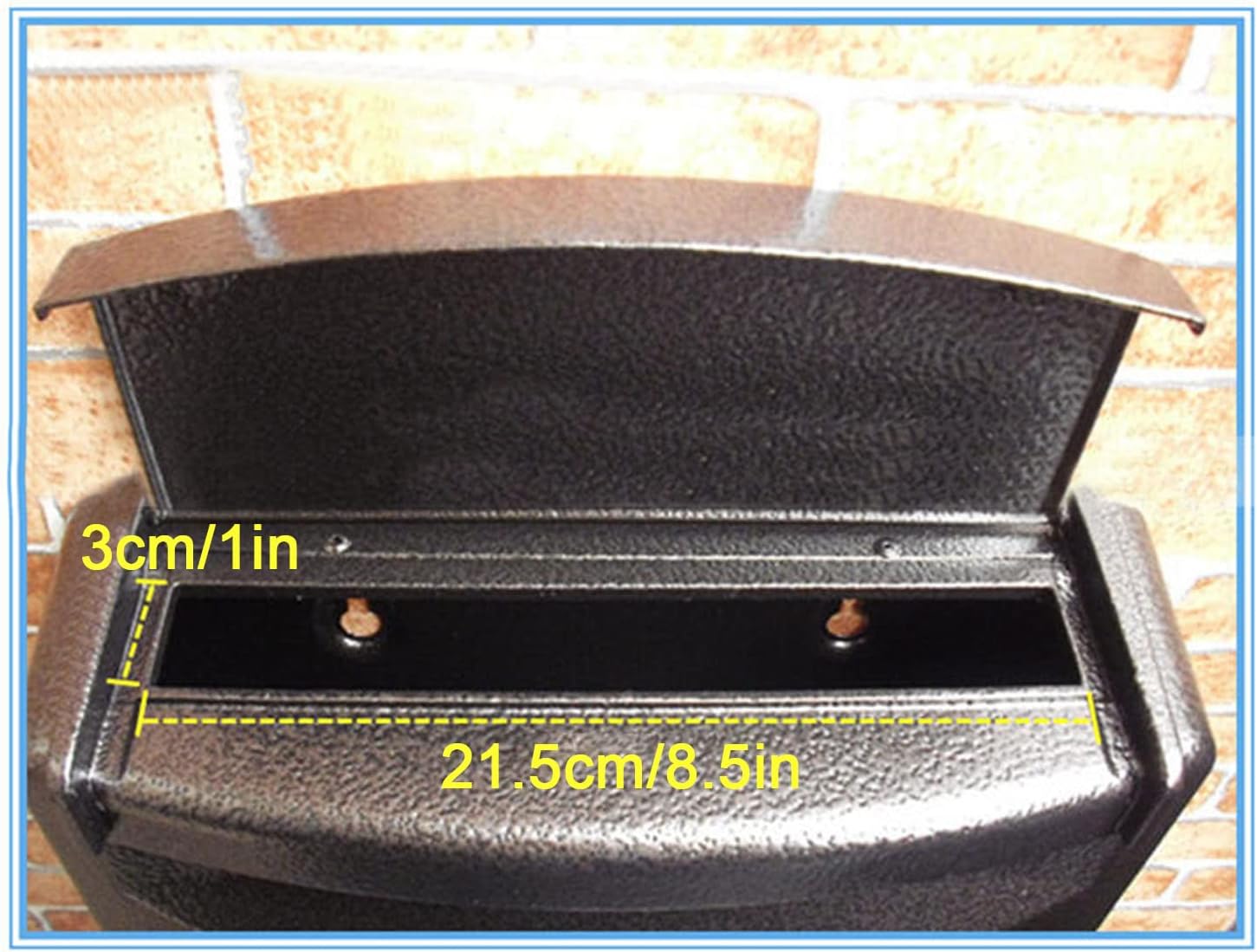 Letter Box,Postbox,Metal Key Lock Mail Boxes Outdoor Locking Wall Mount Mailbox Security Key Weatherproof Post Box Letter Box