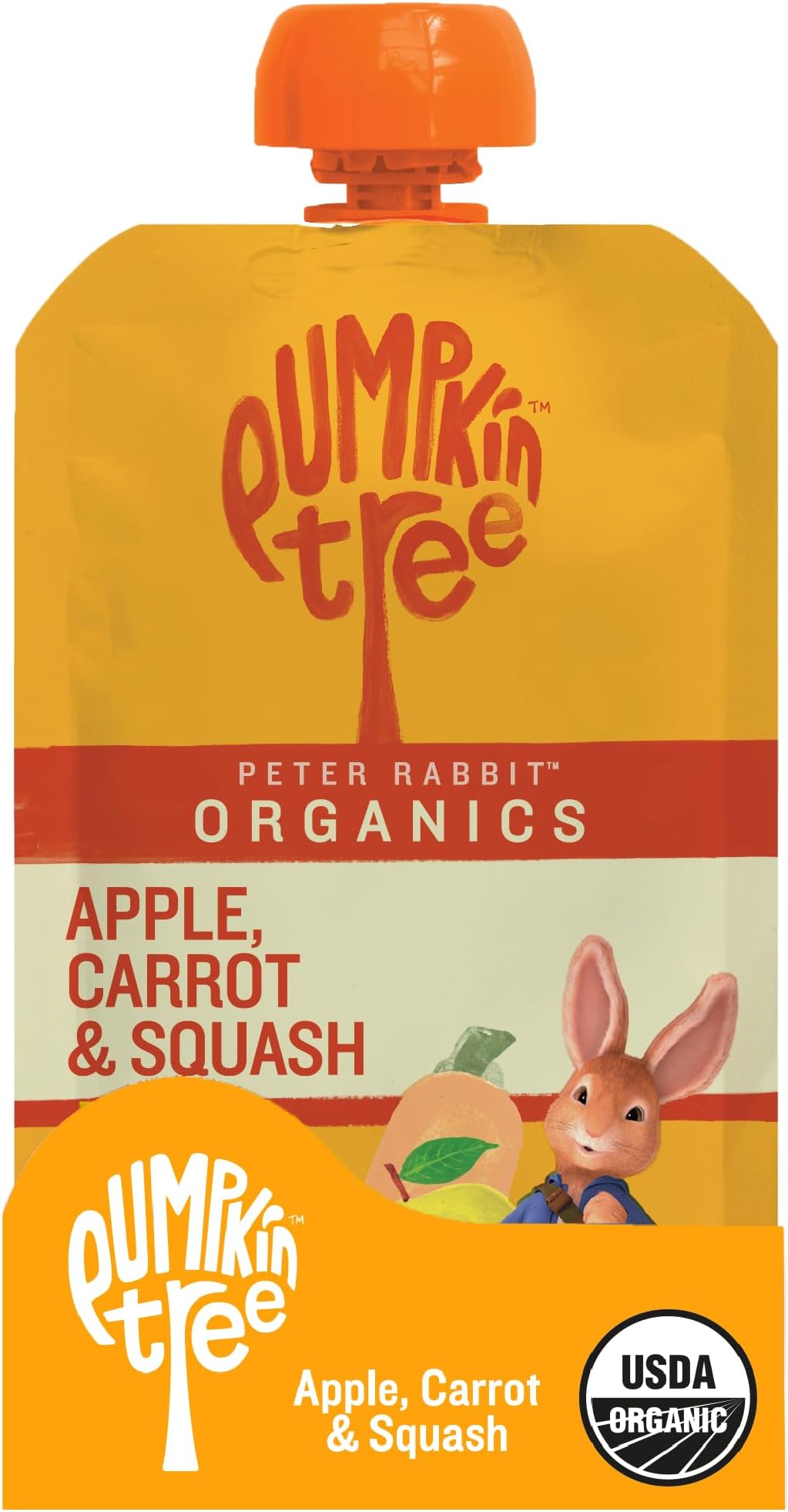 Peter Rabbit Organics Baby Carrot Squash Apple, 4.40 oz