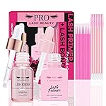 Lash Bonder Lash Primer for Eyelash Extensions Kit Longer Retention Glue Accelerator Lash Sealant Eyelash Bonder Primer 2 IN 1 Pre-Treatment for Professional Lash Extension (15ml+15ml)