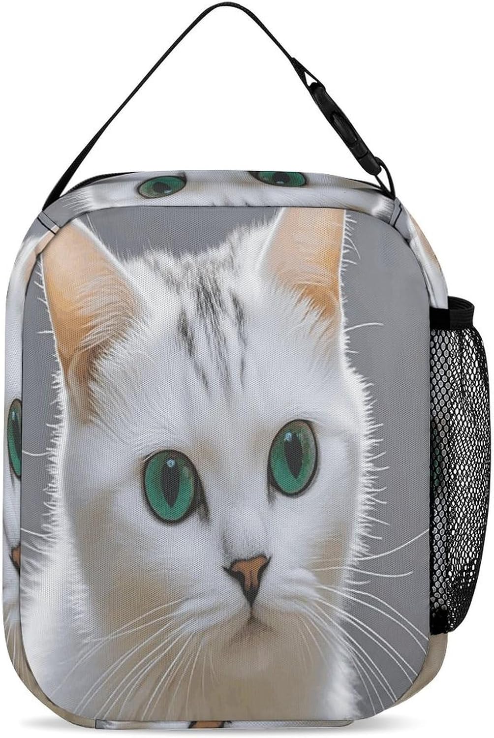 Cute White Cat Insulated Lunch Bag Cooler Bag Lunchbox image 3